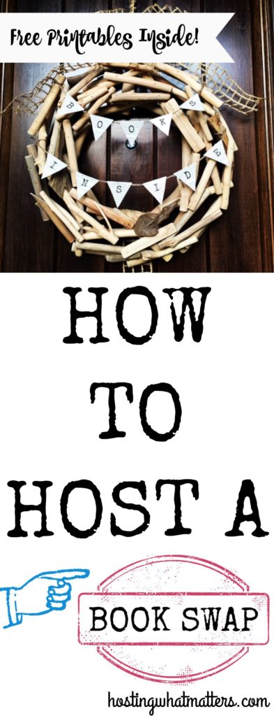 How to Host a Book Swap Pin