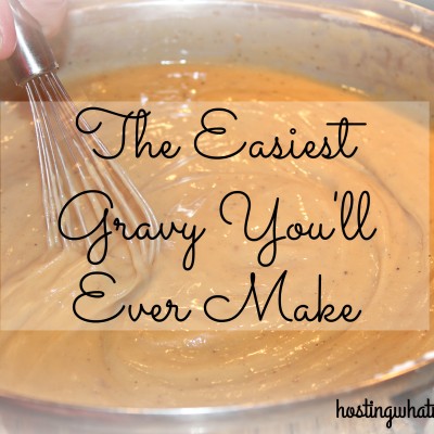 Intimidated by Gravy?  This is the easiest gravy you will ever make!