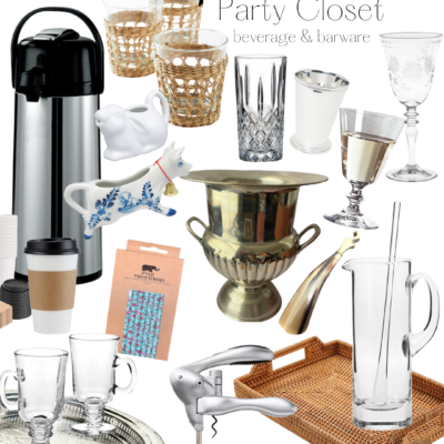 Favorite Things…Beverage & Barware in the Party Closet